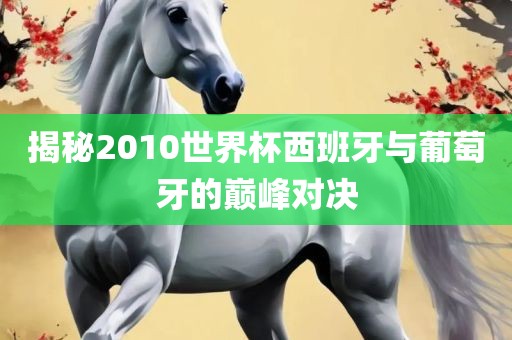 揭秘2010世界杯西班牙与葡萄牙的巅峰对决广西贺州市华昌新材料有限公司