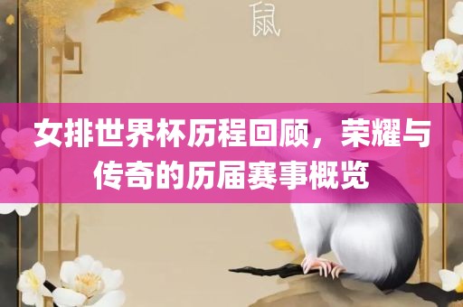 广西贺州市华昌新材料有限公司女排世界杯历程回顾，荣耀与传奇的历届赛事概览