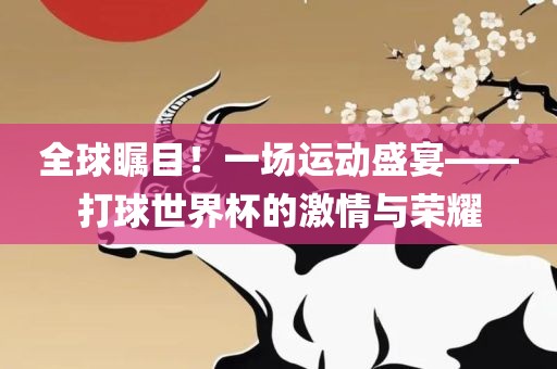 全球瞩目！一场运动盛宴——打球世界杯的激情与荣耀广西贺州市华昌新材料有限公司