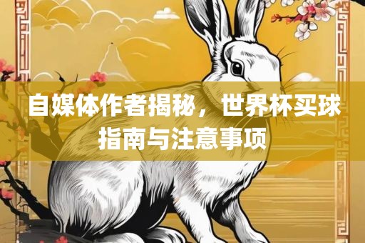 自媒体作者揭秘，世界杯买球指南与注意事项广西贺州市华昌新材料有限公司