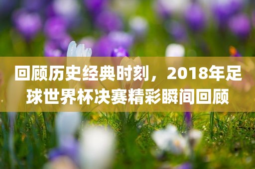 回顾历史经典时刻，2018年足球世界杯决赛精彩瞬间回顾