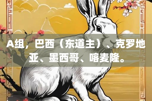 A组，巴西（东道主）、克罗地亚、墨西哥、喀麦广西贺州市华昌新材料有限公司隆。