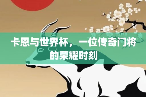 卡恩与世界杯，一位传奇门将的荣耀时刻