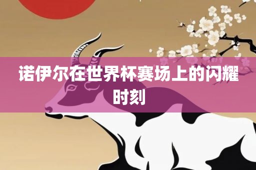 诺伊尔在世界杯赛场上的闪耀时刻