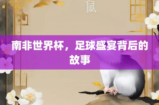 南非世界杯，足球盛宴背后的故事