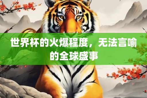 世界杯的火爆程度，无法言喻的全球盛事