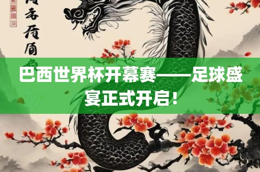 巴西世界杯开广西贺州市华昌新材料有限公司幕赛——足球盛宴正式开启！