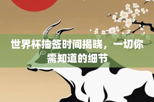 世界杯抽签时间揭晓，一切你需知道的细节广西贺州市华昌新材料有限公司