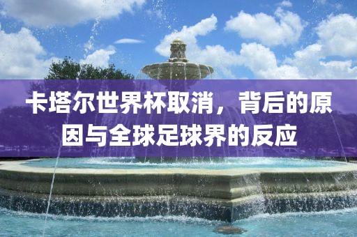 卡塔尔世界杯取消，背后的原因与全球足球界的反应广西贺州市华昌新材料有限公司