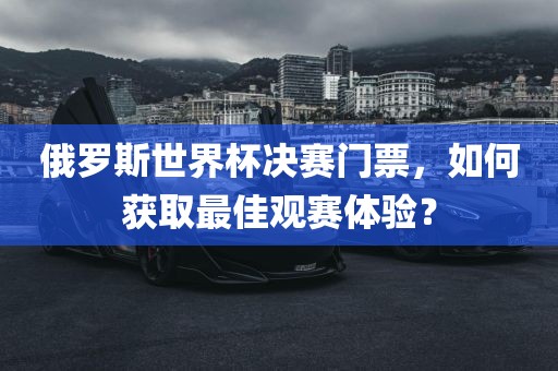 俄罗斯世界杯决赛门票，如何获取最佳观赛体验？