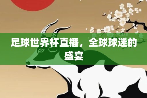 足球世界杯直播，全球球迷的盛宴