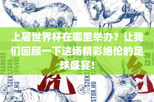 上届世界杯在哪里举办？让我们回顾一下这场精彩绝伦的足球盛宴！广西贺州市华昌新材料有限公司