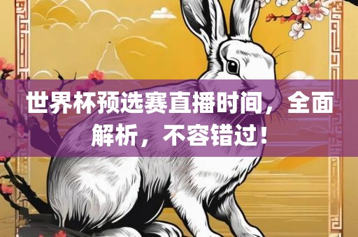 世界杯预选赛直播时间，全面解析，不容错过！广西贺州市华昌新材料有限公司