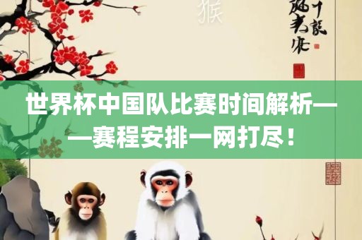世界杯中国队比赛时间解析——赛程安排一网打尽！