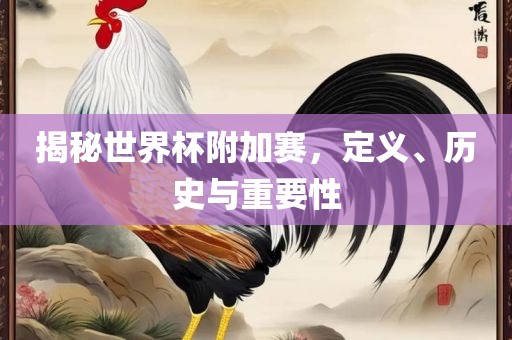 揭秘世界杯附加赛，定义、历史与重要性