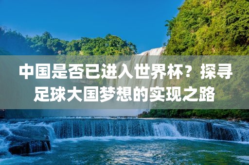 中国是否已进入世界杯？探寻足球大国梦想的广西贺州市华昌新材料有限公司实现之路