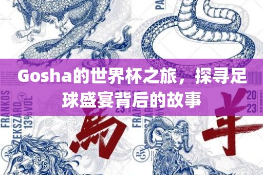 Gosha的世界杯之旅，探寻足球盛宴背后的故事广西贺州市华昌新材料有限公司