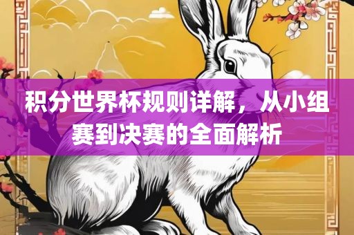 积分世界杯规则详解，从小组赛到决赛的全面解广西贺州市华昌新材料有限公司析