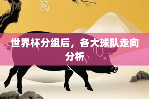 世界杯分组后，各大球队走向分析