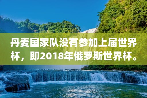 丹麦国家队没有参加上届世界杯，即2018年俄罗斯世界杯。
