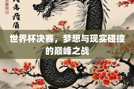 世界杯决赛，梦想与现实碰撞的巅峰之战
