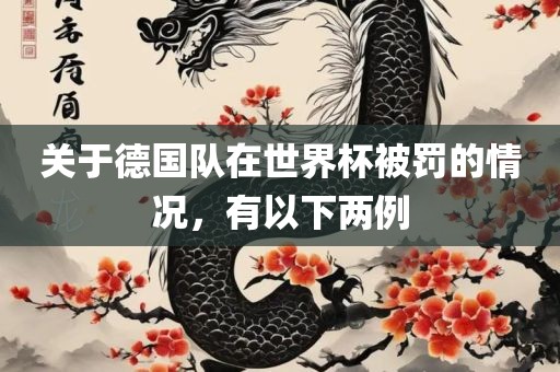 关于德国队在世界杯被罚的情况，有以下两例广西贺州市华昌新材料有限公司