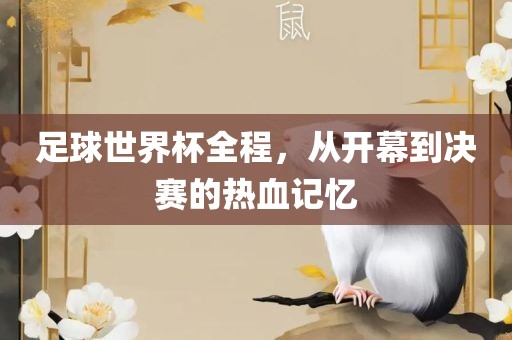 足球世界杯全程，从开幕到决赛的热血记忆