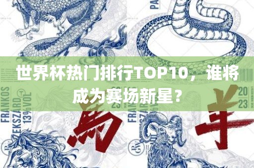世界杯热门排行TOP10，谁将成为赛场新星？